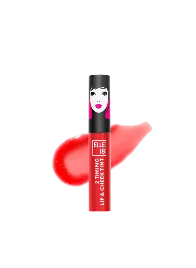 إيل 18 Elle18 2Timing Lip& Cheek Tint Tropicana 4ml - Image 1